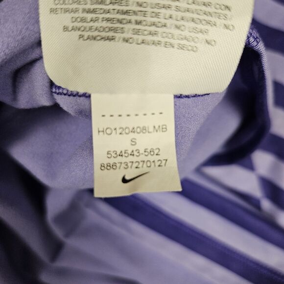 Nike Pro Dri Fit Fleece Lined Long Sleeve Active Top Fitted Size Small Thumbhole - Picture 10 of 12